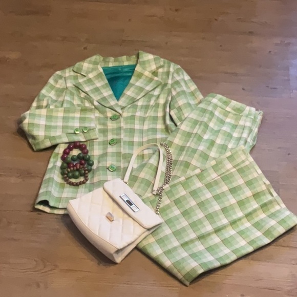 Colorful Abstract Women's suit blazer pants lined - Picture 2 of 15